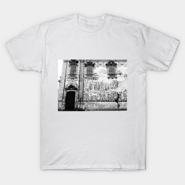 Black and White Lisbon Church, Portugal, Photography T-Shirt by MrWho Design